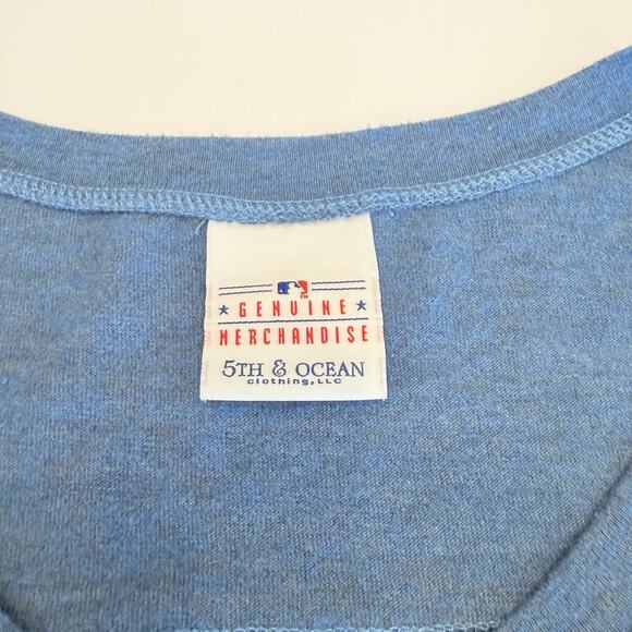 5th & Ocean Women’s MLB Chicago Cubs Baseball Distressed T-Shirt S (A0135) - Picture 4 of 5